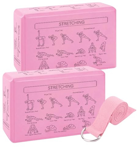 Bloque de yoga, 2 piezas, suave, portátil, antideslizante, cuña de yoga, como dispositivo de entrenamiento, estiramiento, equilibrio, flexibilidad, principiantes, adultos, hogar, estudio, gimnasio