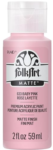 Folk Art Acrylic Paint in Assorted Colors (2 Ounce), 633 Baby Pink
