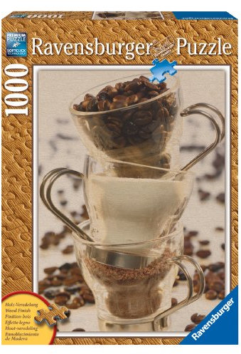 Ravensburger 19003 - Kaffee Stillleben - 1000 Teile Holzstruktur Puzzle