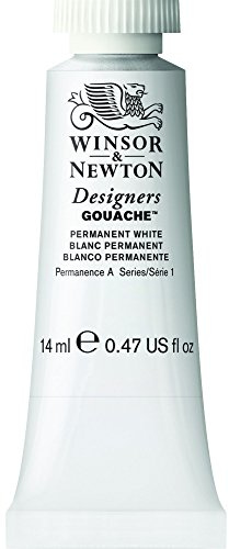 Winsor & Newton Designer's Gouache, 14 ml (0.47oz) tube, Permanent White