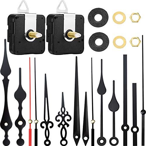 Mudder 2-teiliges Uhrwerk, Mechanismus, Uhr, Batterie, leise, Wanduhr, Uhrwerk, Uhren, Mechanismus, Pendel