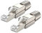 2 Stück Netzwerkstecker CAT 7 werkzeuglos CAT 7 RJ45 LAN Kabel Stecker ohne Werkzeug werkzeugfrei CAT6a CAT6 CAT5 Verlegekabel Patchkabel Netzwerkkabel Toolless Plug Connector shielded geschirmt
