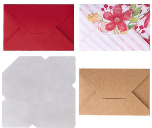 COLOFALLA 1pcs Umschlagform Stanzschablonen Prägeschablonen Metall DIY Geschenksverpackung Prägeschablonen Umschlagstanzformen für DIY Weihnachten Geburtstag Geschenke