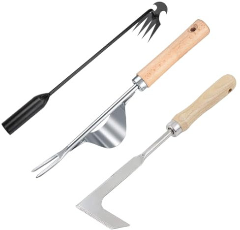 Everpwr 3 Pack Weeding Tools, Portable weeding Tools for Garden, Uprooting Weeding Tool Weed Pulling Tool, Garden Hand Weeder for Vegetable Gardening Backyard Farm Planting & Weeding