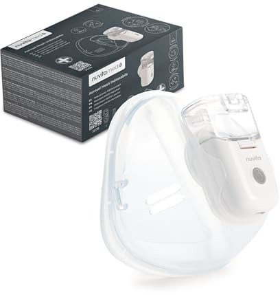Nuvita 5078 Aerosol MESH bärbar – handsfree, lätt, tyst, självrengörande med uppladdningsbart batteri