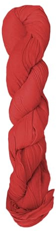 TOUTACOO, Foulard, Chèche, Echarpe, Tressé, 100% coton, Unisex - Couleur Rouge
