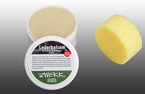 ZWEKK Bienenwachs-Lederbalsam -farblos - 180 ml incl. Schwamm