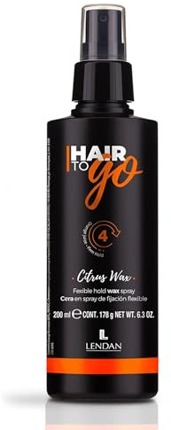 LENDAN - Cera para el Pelo en Spray - Citrus Wax - 200 ml - Texturizador de Cabello - Fijación Flexible y Duradera - con Concentrado de Naranja y Cítricos - No Deja Residuos