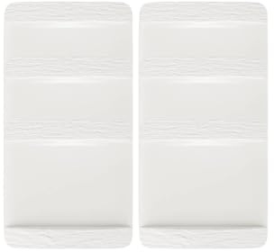 Villeroy & Boch Manufacture Rock Blanc 6er Set Speiseteller weiß 28cm Porzellan