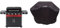 Char-Broil Gas2Coal 440 (2.0) Hybrid Grill - 4 - Brenner Gas & Kohlegrill mit Seitenbrenner, Schwarz & 140766 - Universal Wetterschutzhaube für 3 & 4-Brenner-Gasgrill
