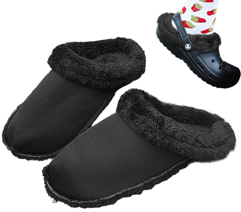 Semelles intérieures de rechange pour sabots Crocss, doublure blanche pour sabots Crocss, inserts doublés en polaire pour cross, doublure intérieure en peluche, pantoufles d'intérieur chaudes