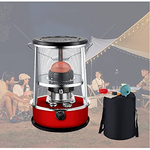 BomDog Estufas de Queroseno de Interior, Estufa de Queroseno sin Electricidad, Calentadores de Parafina de Aceite para Camping, Calefacción de Tiendas de Campaña/White/4.6Lred