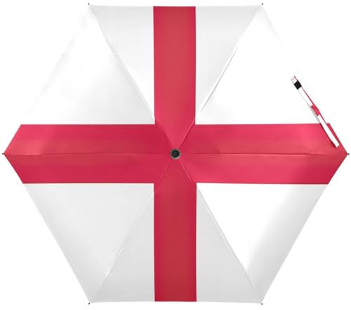 RPLIFE England National Flag Windproof Travel Umbrella, Lightweight Durable Umbrella Uv Protection for Women, Travel Umbrellas for Sun