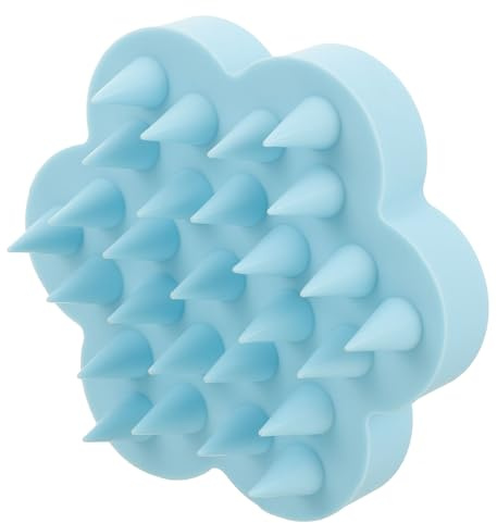 HAMPPLIES Spazzola in Silicone per Lavare i Chioma Massaggiatore Scalpo, Delicata Sul Capelluto, Adatta per Lavaggio Chioma e Massaggio Testa Ragazzo Ragazza