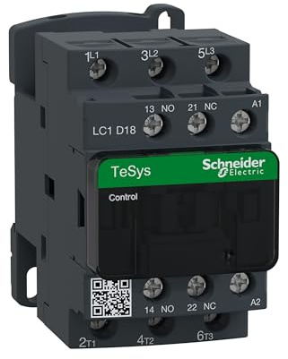 Schneider Electric TeSys D - AC Contactor, 110 V AC, 50/60 Hz, 3 Pole, 3NO, 18A, Fixed & DIN Rail Mounting, LC1D18F7