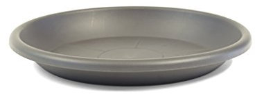 greemotion Soucoupe pour pot de fleur rond couleur anthracite Ø29 cm - Dessous de pot de fleurs en plastique - Sous-pot pour plantes - Plateau pour pot de fleurs rond