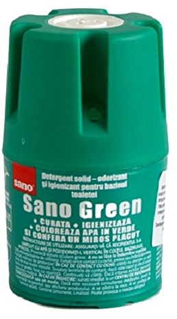 Sano Green Water Toilet Bowl Cleaner Long Lasting Air Freshener WC Tablet Pack of 1