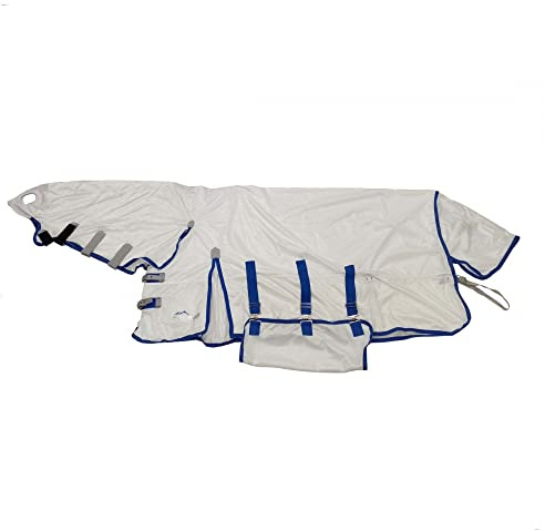 Shires Highlander Plus Fly Sheet Combo Rug - White 6ft3