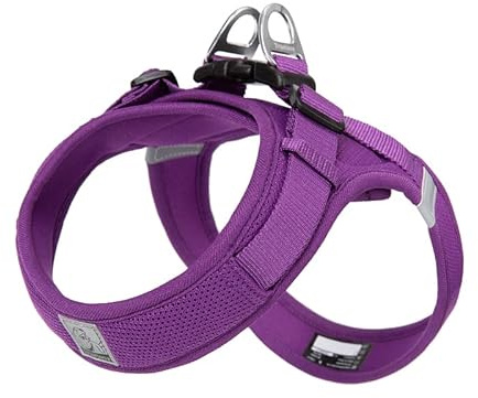 WINHYEPET Step-In Dog Harness,Easy Adjustment Harness(Purple,2XS)