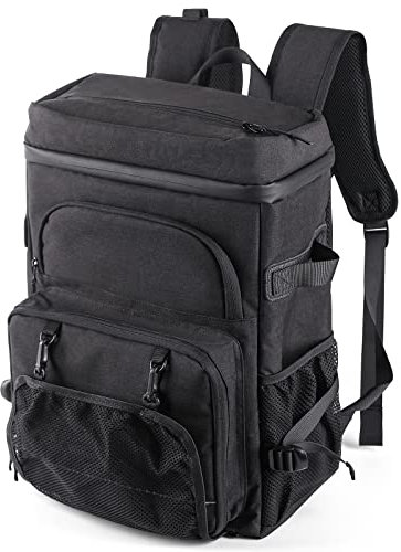 DEWUR Zaino termico da 35 l, impermeabile, con apribottiglie, per picnic, campeggio, spiaggia, escursioni, viaggi, shopping