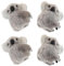 Beavorty 4 Stück Koala-plüschhaar Tier Plüsch Haarspange Diademe Für Mädchen Pailletten-haarschleifen Koala-haarspange Haarspangen Für Mädchen Kleinkind Zubehör Dreidimensional Lammwolle