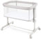 Ezebaby Beistellbett, 2 in1 Baby Bett ab Geburt bis 9 kg, Zustellbett 7 Höhenverstellung, mit Matratze/Faltbare Seitenwand/Räder, Netzgewebe Kinderbett (Hellgrau)