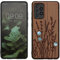 kwmobile Hülle kompatibel mit Samsung Galaxy A52 / A52 5G / A52s 5G Hülle - Holz Case - Handy Cover - TPU Handyhülle in Dunkelbraun Perlmutt-Lavendel