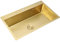 53×43×21cm Bar Gold Waschbecken Edelstahl Multifunktionale Küche Einzelne Schüssel Waschbecken Mit Gold Abfluss und Montage Komponenten Für Einfache Reinigung
