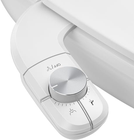 YISSVIC Toilette Japonaise Bidet Toilette WC non Electrique Double Buses Rétractables Installation Facile Autonettoyantes Pression d'Eau Réglable à Eau Froide Nettoyage Avant et Arrière