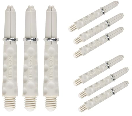 Harrows Darts 3 x Sets of Dimplex Dart Stems - 9 Dart Shafts in Total - Short White