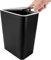 FWEEK Mülleimer Schmal 12L, Kunststoff-Mülleimer mit Deckel, Push Deckel Küche Mülleimer für Küche Badezimmer Schlafzimmer Wohnzimmer büro-25x17x34cm, Schwarz