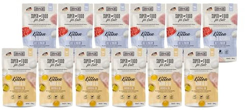 Mac's Cat Multipack Kitten | 12 x 100g | 2 Sorten-Mixpaket | Getreidefreies Nassfutter für Katzenkinder