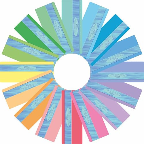 Crossbow Education The Original Duo Reading Ruler Dyslexia Overlays - Multi-Colour (Pack of 16) UK - With Flexible Durable Case - Dyslexia Aids and Visual Stress Specialists