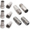 10 Pièces Connecteurs De Câble Coaxial Connecteurs Mâles F Connecteurs À Vis Coaxiaux Connecteurs De Câble Satellite Tv Câble Coaxial D'Antenne