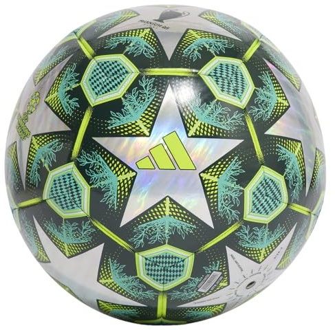 adidas UEFA Champions League Training Foil Ball JH1280, Unisex Footballs, Green, 5 EU