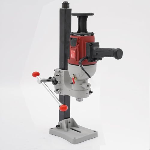 VonVVer Wet/Dry Diamond Core Drill Machine 2200W Φ180mm 1200RPM Industrial Electric Concrete Core Drilling Rig Stand Wet Core Drill Machine