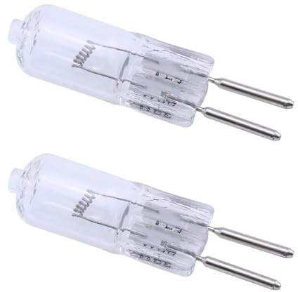 UGEFKMQ Lampadine Alogene G5.3 24 Volt 35W Lampade Alogene G5.3 24V 50 Watt GU5.3 base a doppio ago per Illuminazione Domestica,Accessori Lampada Bianco Caldo 5PC 50W