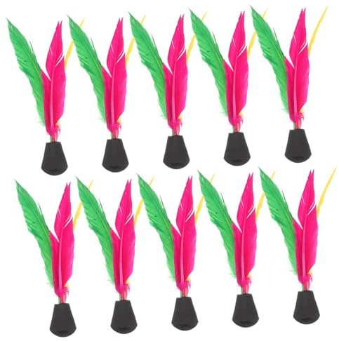 SUPVOX 10 Badminton per Adulti Jianzi per Adulti Sport da Piede Giocattolo Indoor Calcio Palline Ad Alto Rimbalzo Giocattolo Colorato