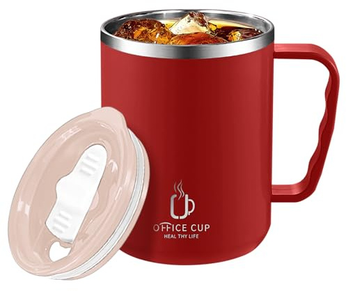 Tasse à café isotherme en acier inoxydable de 500 ml, tasse de voyage pour chaud et froid avec couvercle, tasse à café anti-déversement, tasse à thé portable, tasse à café pour thé, boisson chaude