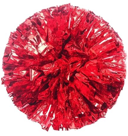 Fluffy pompon, Cheerleading Pom Poms Paket med 8 28cm Flerfärgad(Rosso)
