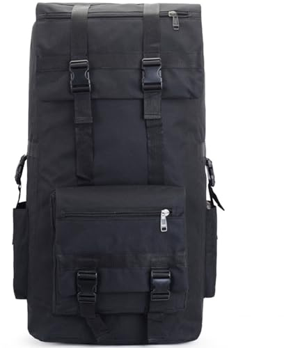 Vistnale Mochila De Senderismo, Mochila De Caza De 120 L, Tela Oxford Impermeable Resistente Al Desgarro para Acampar, Molle De 32.68x15.75x15.75 para Viajar