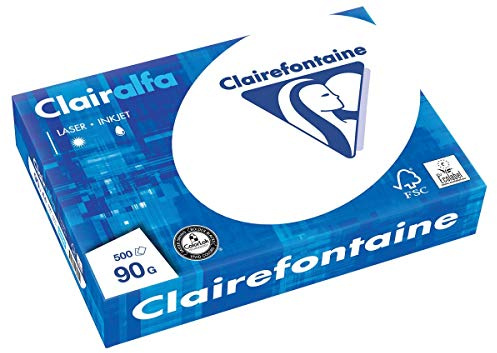 Clairefontaine 2896FFPC Kontorspapper Vit, 5 stycken