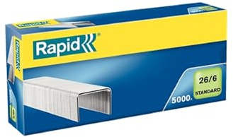 Häftklammer Rapid standard 26/6, 5000 klamrar/ask