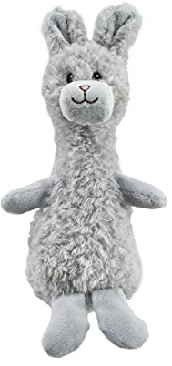 Outward Hound Scruffles Bunny Plush Squeaky Dog Toy, Small