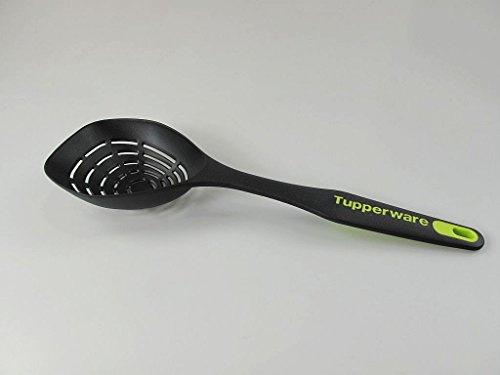 TUPPERWARE redo att användas skumsked djup svart-gul droppsked P 21076