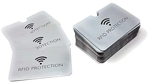WS UK RFID Blocking Contactless Card Protector Sleeve [Horizontal, Pack of 3]