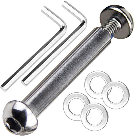 OTFAITP M8 Perno de eje delantero y trasero para patinete de 8mm x 28mm-86mm, acero al carbono grado 8.8 para patinete de acrobacias Dash para adolescentes/adultos, capacidad de 800+ libras