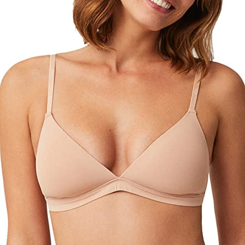 YSABEL MORA - Sujetador Sin Aro con Relleno, Comodidad Diaria, Soporte Suave, Diseño Ergonómico, Ideal para Uso Diario, Material Transpirable, Ajuste, Costuras, Estilo Moderno.