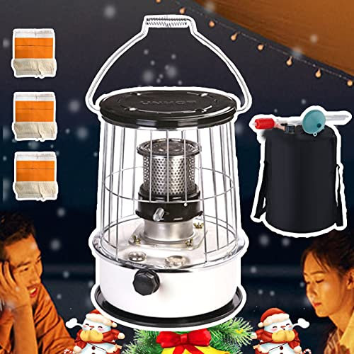 Estufa de PetróLeo Móvil PortáTil,Eficiente Estufa de Queroseno,Estufa de emergencia,estufa de calor interior y exterior dos en uno,con bolsa de almacenamiento,Camping, al aire libre, pesca en hielo