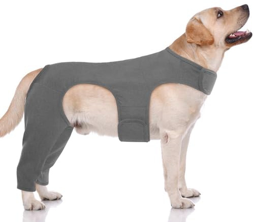 Hjyokuso Traje Recuperación Perro, Recovery Sleeve, Quirúrgico, Body Postoperatorio, Alternativa Al Collar Isabelino, Protector De Codo para Perros